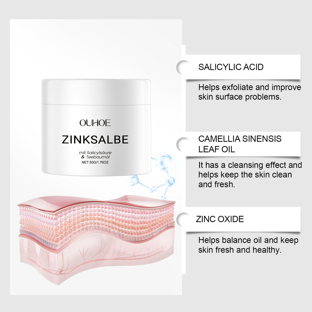 Acne Removal Cream Against Pimples Marks Lighten Shrink Pores Oil Control Whitening Smoothing Nourishing Repairing Zinc Ointment