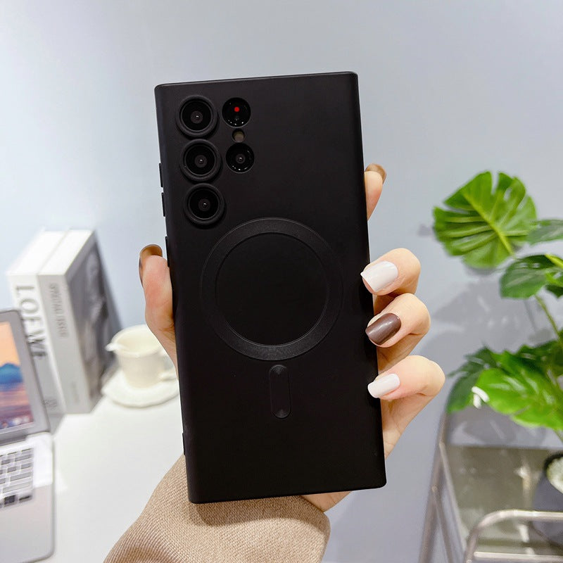 Suitable for Samsung S26 Ultra Liquid Phone Case Magsafes Magnetic Suction A25 Frosted Lens Film A17 Soft Case 56