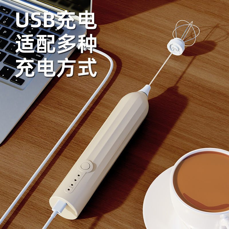 Carefully Selected Cross-Border Dual-Stick Milk Frother, Coffee Cream Mixer, Household Wireless Egg Beater, Baking Milk Frother