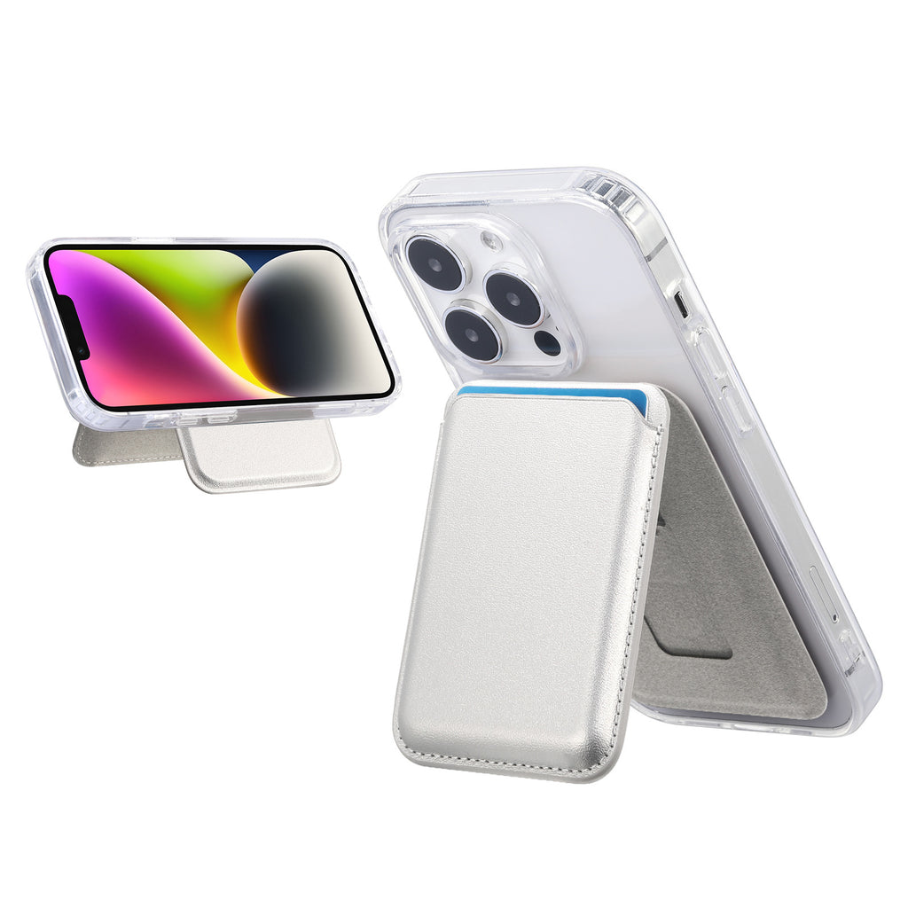 Suitable for iPhone 17 Strong Magnetic Magsafe Card Holder Official Color Multi-Functional Stand Storage Wallet Clip