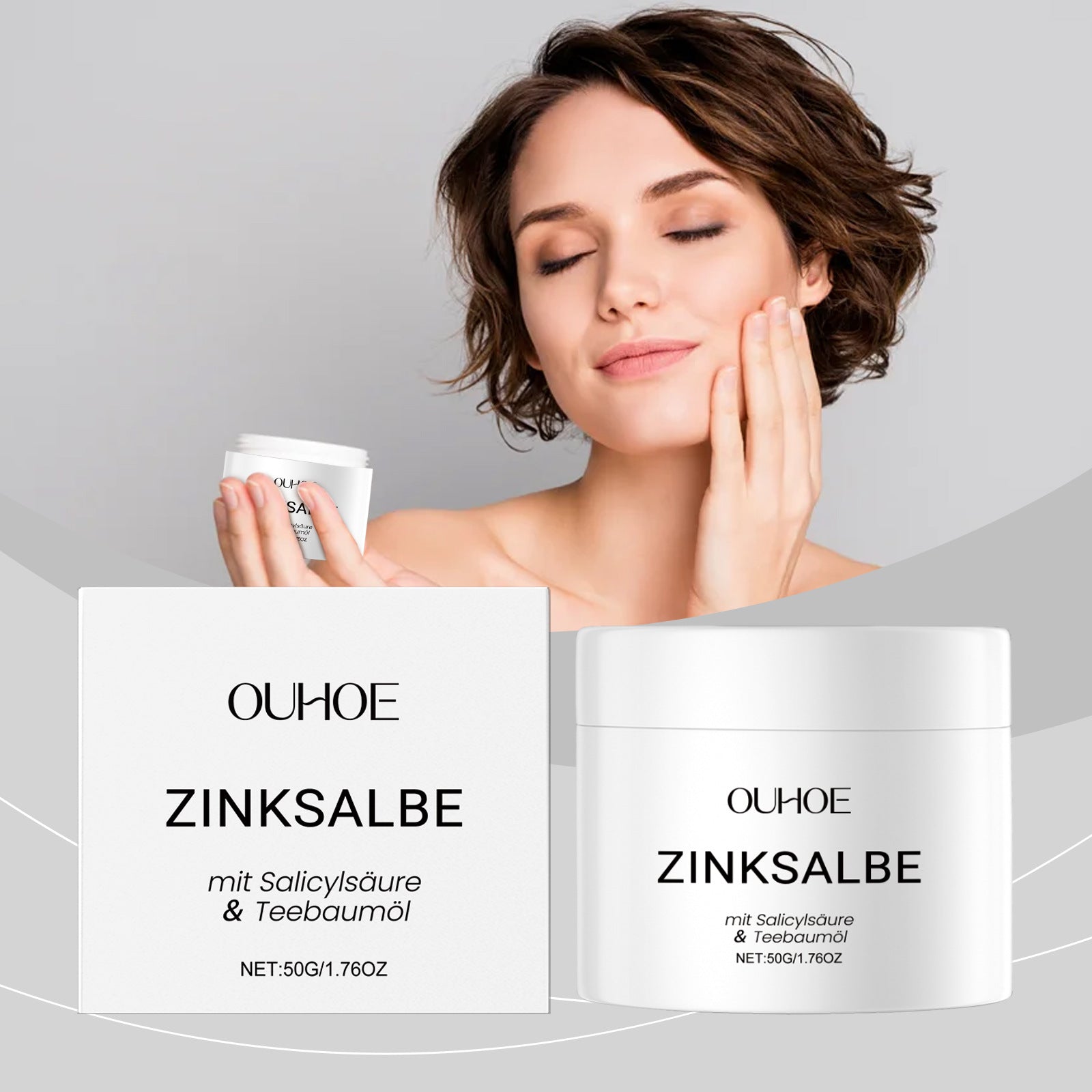 Acne Removal Cream Against Pimples Marks Lighten Shrink Pores Oil Control Whitening Smoothing Nourishing Repairing Zinc Ointment