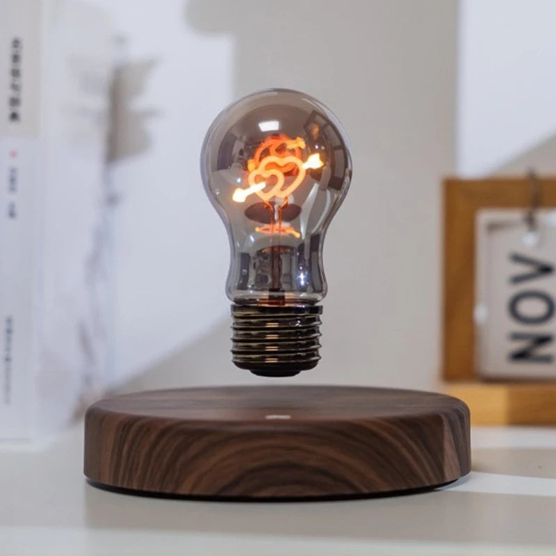 Magnetic Levitation Lamp 360° Rotation Creativity Floating Glass LED Bulb Home Office Desk Decoration Gift Table Bedroom Lights