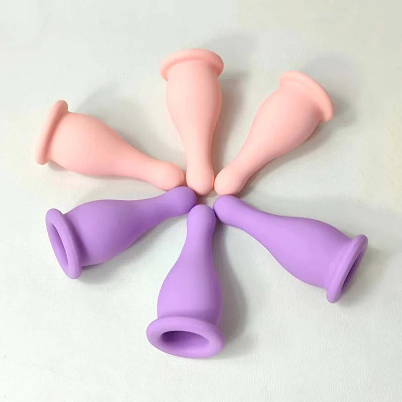 Silicone Vacuum Cupping Massage Jars Anti Cellulite Massage Facial Suction Cups Face Neck Lift Skin Scraping Guasha Anti Wrinkle