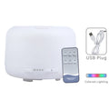 Air Humidifier Essential oil Diffuser 500ML Ultrasonic Cool Mist Maker Fogger USB Humidifier LED Lamp Aroma Diffuser with Light