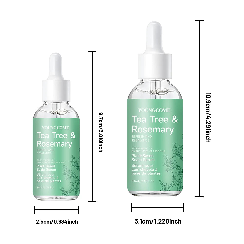 Scalp Serum Hair Care Tea Tree & Rosemary Plant-Based Scalp Serum, Refresh & Rebalance, Soothe Scalp, Balance Moisture