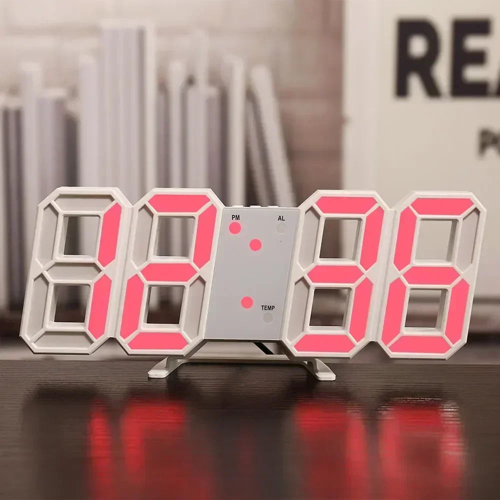 Digital Wall Clock Desk Watches Electronic Alarm Modern Home Decoration for Bedroom Decor Interior Led Table Clocks Living Room