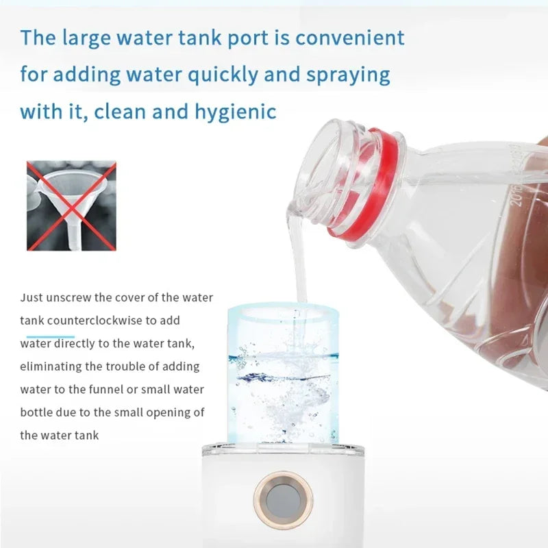 Facial Steamer Device Beauty Spray Hydrating Apparatus  Rechargeable Mini Portable Humidifier