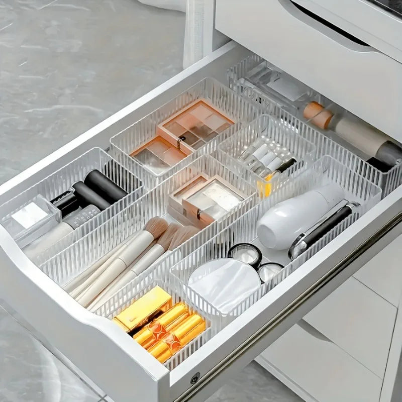 5 PCS Cosmetics Storage Box Built-In Drawer Organize Box the Table Suitable for Beauty Office Stationery Miscellaneous Storage