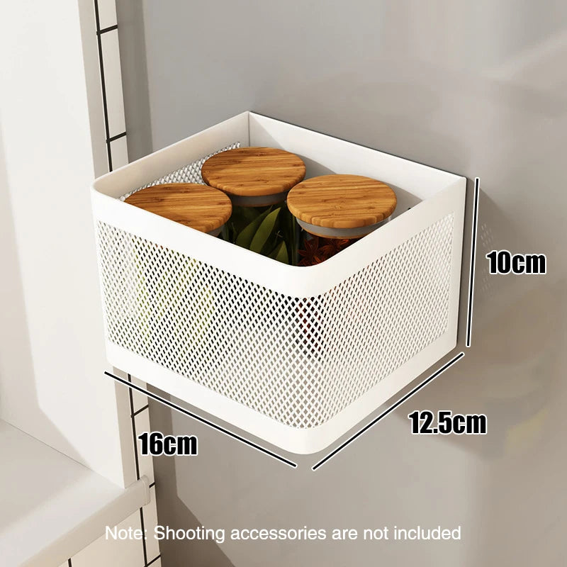 Magnetic Spice Rack, Easy To Install on The Side of Refrigerator/Space Saving Kitchen Organization Shelf Organizer for Cabinet