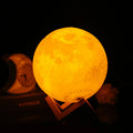 Led Moon Lamp Night Light 3D Printed 10cm Lunar Lamp Battery Powered Colorful Moon Light for Kids Christmas Gift