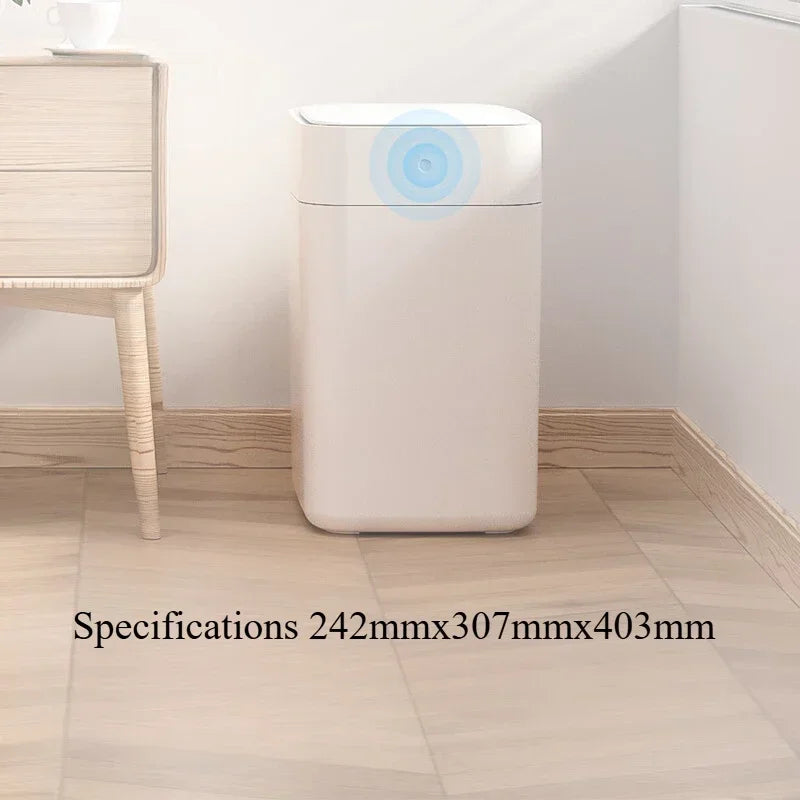 Plastic Smart Trash Can Rest Room Living Room Automatic Induction Waste Bins Automatic Packing Rechargeable Household Clean Part
