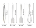 Silicone Kitchen Utensils Food Grade Non-stick Cooking Baking Spatula Silicone Oil Brush Egg Whisk Food Clip Kitchen Accessor