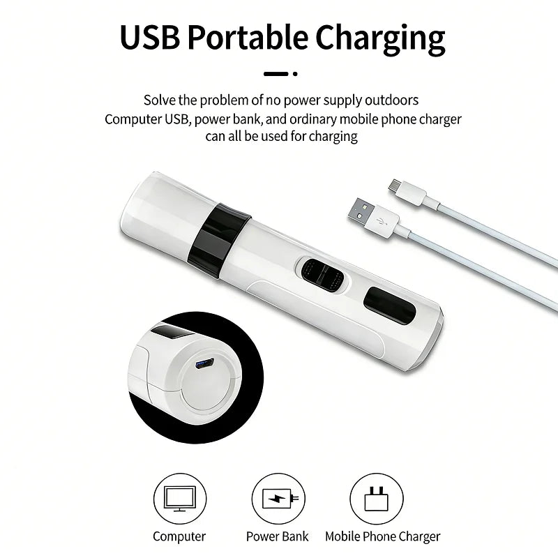 An Exquisite Pet Nail Grinder, Electric Nail Grinder for Cats and Dogs, USB Charging, Two-Speed Adjustment, Lightweight and Portable, Suitable for Cats and Small to Medium-Sized Dogs