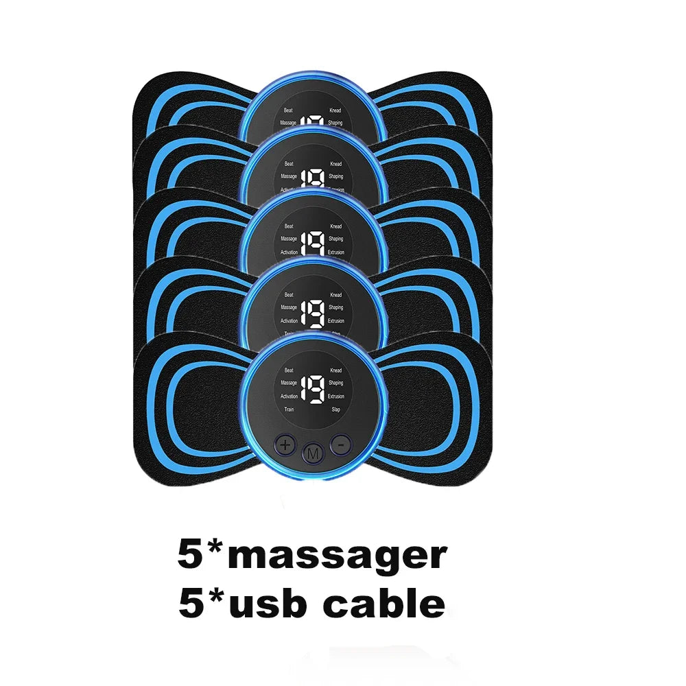 Mini Electric Neck Massager Portable Rechargeable Cervical Vertebra Massage Patch For Muscle Relax Dropshipping Neck Massager