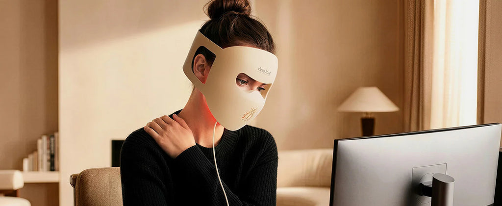 Hello Face M300 4D Light Mask 460/650/850nm Wavelengths Cordless LED Face Mask for Home Use