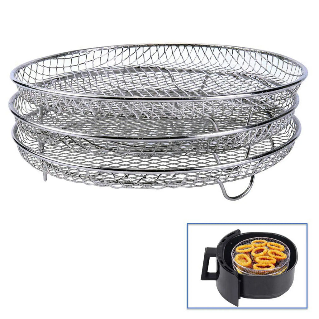 A98G-6X Air Fryer Accessories Three Stackable Racks For Gowise Phillips USA Cozyna Ninja Air Fryer,Air Fryer Rack