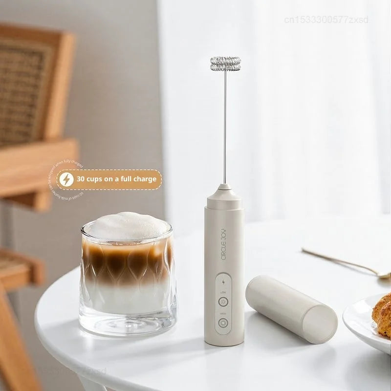 Electric Milk Frother for Home Portable Mini Coffee Milk Frother Whisk for Cooking Egg Mixture Stirrer Kitchen Accessories