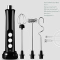 Electric Milk Frother Foam Maker Handheld Foamer High Speeds Drink Mixer Coffee Frothing Wand 3 In 1 Portable Rechargeable