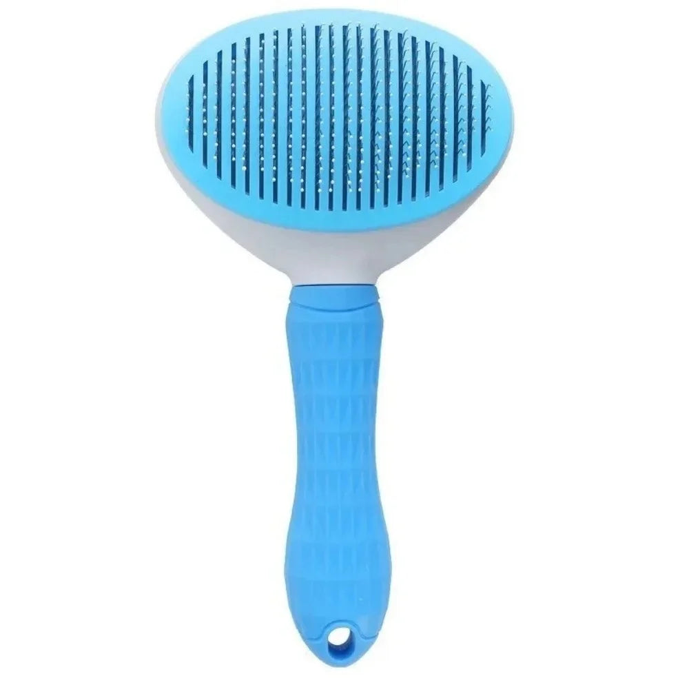 Self-Cleaning Pet Grooming Slicker Brush One-Click Hair Remover Comb Household Fur Cleaning Care For All Breeds Dogs Cats Pet