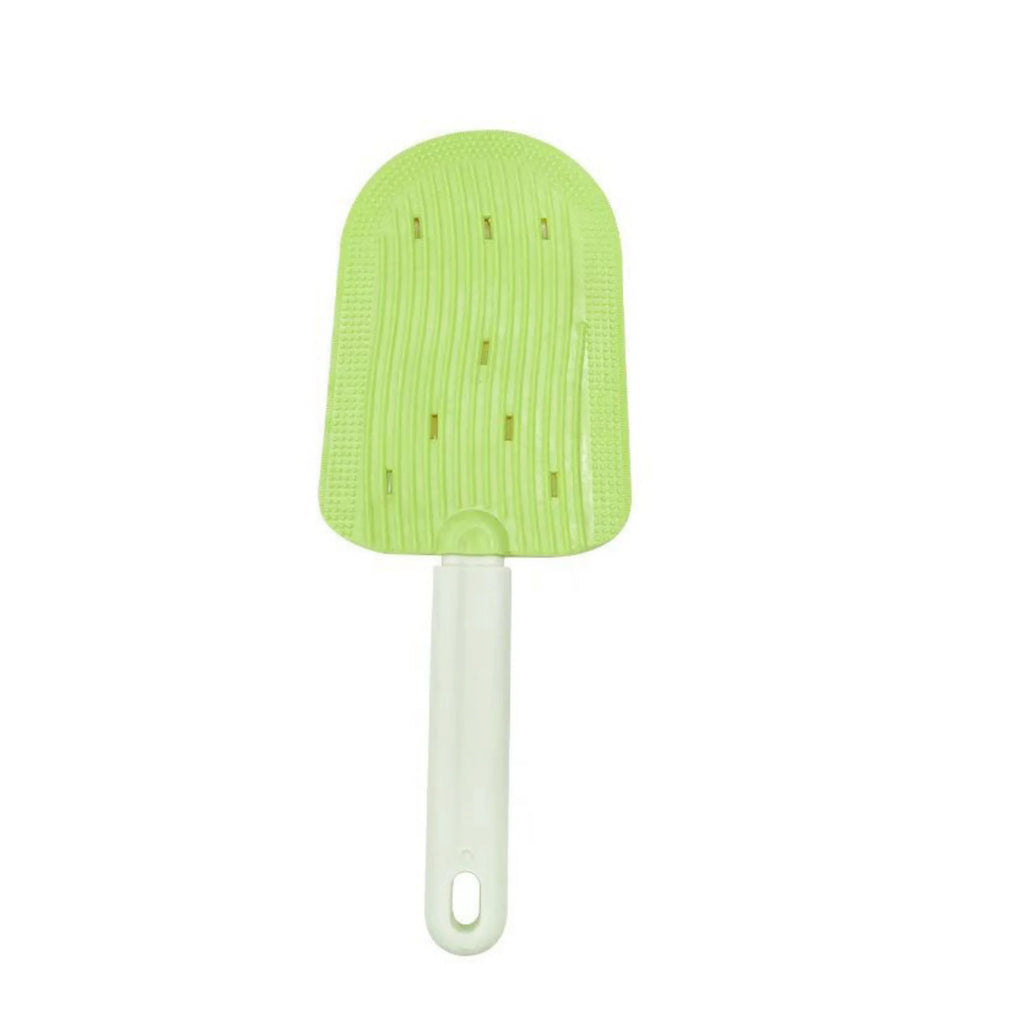 Dual-Sided Pet Grooming Brush: Detangling & Shedding Tool on One Side, Gentle Massage Bristles on the Reverse - for Pets