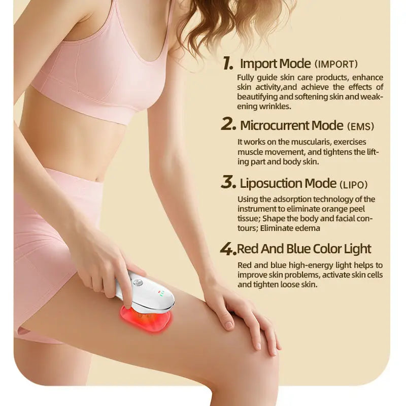 Anti Cellulite Tool and Skin Tightening Device Body Sculpting Massager Cellulite Removal Machine for Face Belly Arms Legs Waist