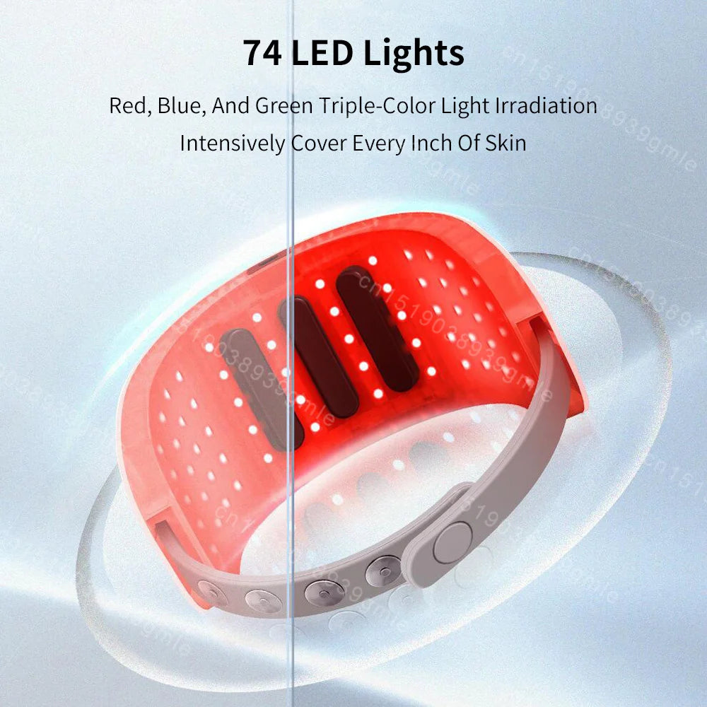 Neck LED Lift Mask Photon Anti-Wrinkle Skin Tightening Neck Beauty Device Skin Brighten Rejuvenation Neck Wrinkle Remover