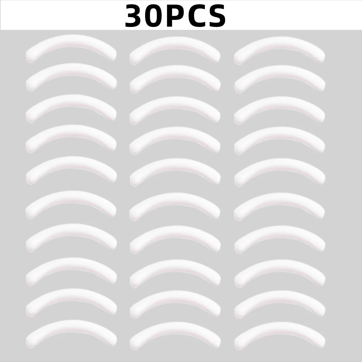 30pcs Silicone Rubber Strip for Eyelash Curler, Soft Silicone Replacement Pad for Eyelash Curler, Universal Eyelash Curler.