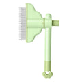 Rotating Pet Comb Self Cleaning Slicker Brush One Click Hair Release Fine Dense Pin Comb for Cats Dogs Shedding Brush
