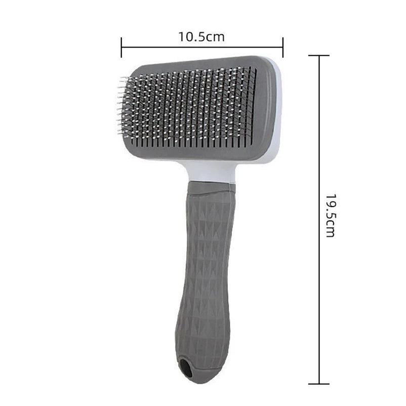 Self Cleaning Slicker Brush Pet Grooming Brush One Button Hair Removal Comb for Dogs Cats Removes Loose Undercoat Tangled Hair