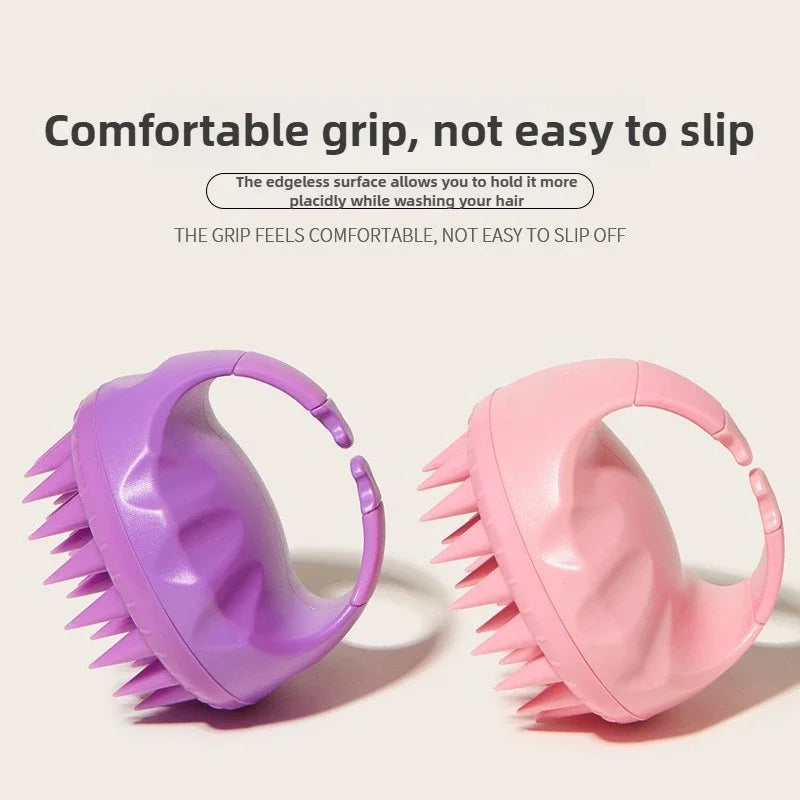 Scalp Scrubber Shampoo Brush with Handle Hair Washing Massager Clean Scalp Exfoliator Tool for Hair Care