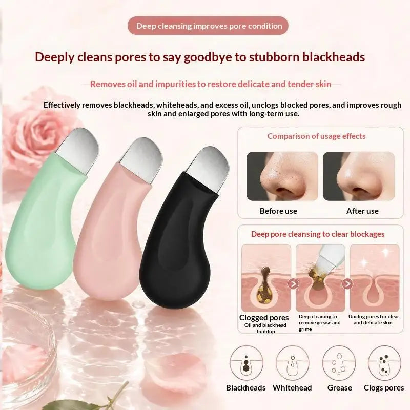 Handheld Facial Blackhead & Whitehead Remover Deep Cleansing Pore Cleaner for Men Women Home Skincare Routine