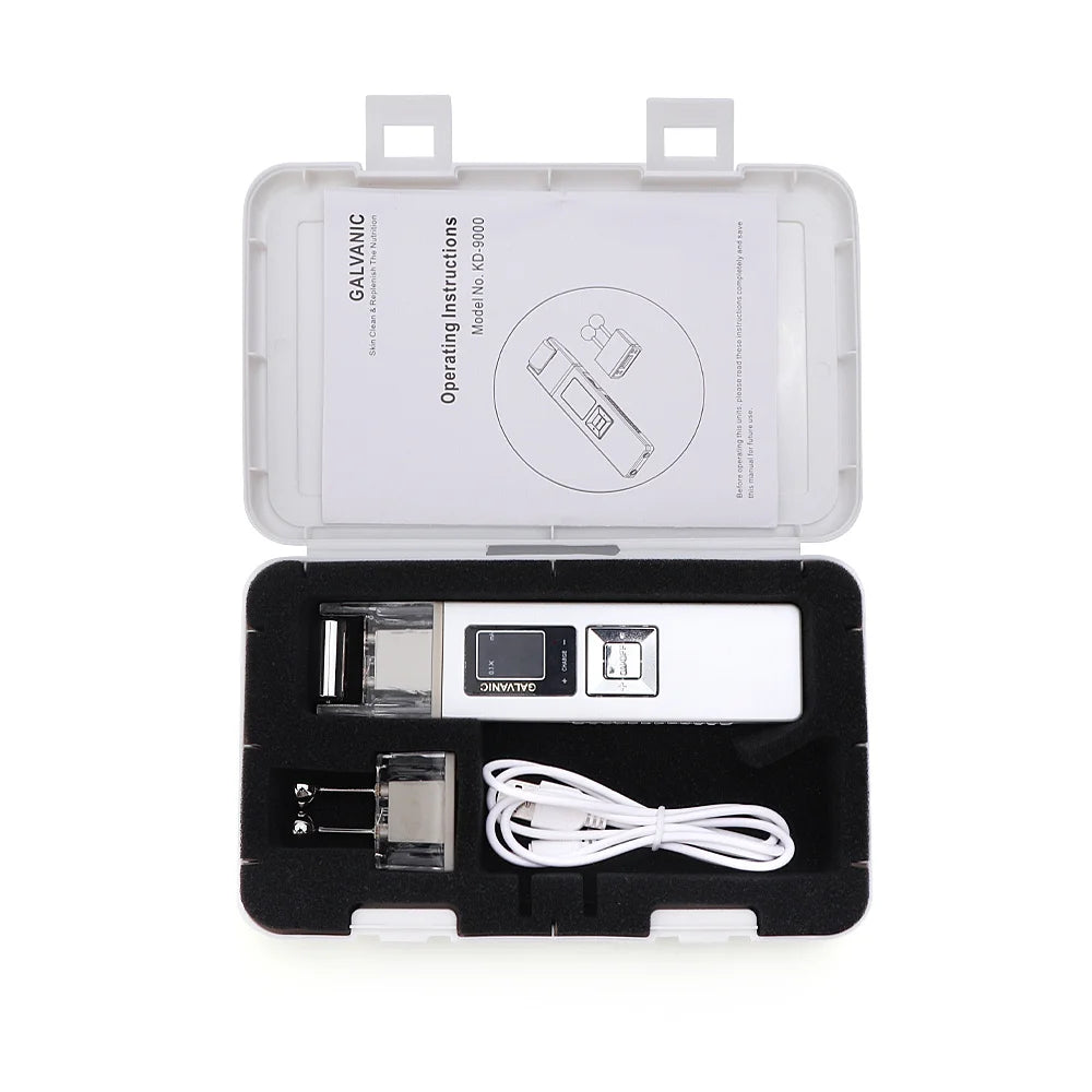 Microcurrent & Ion Facial Cleansing Device Pore Minimizer Skin Care Tool Home Use Beauty Instrument for Deep Cleansing