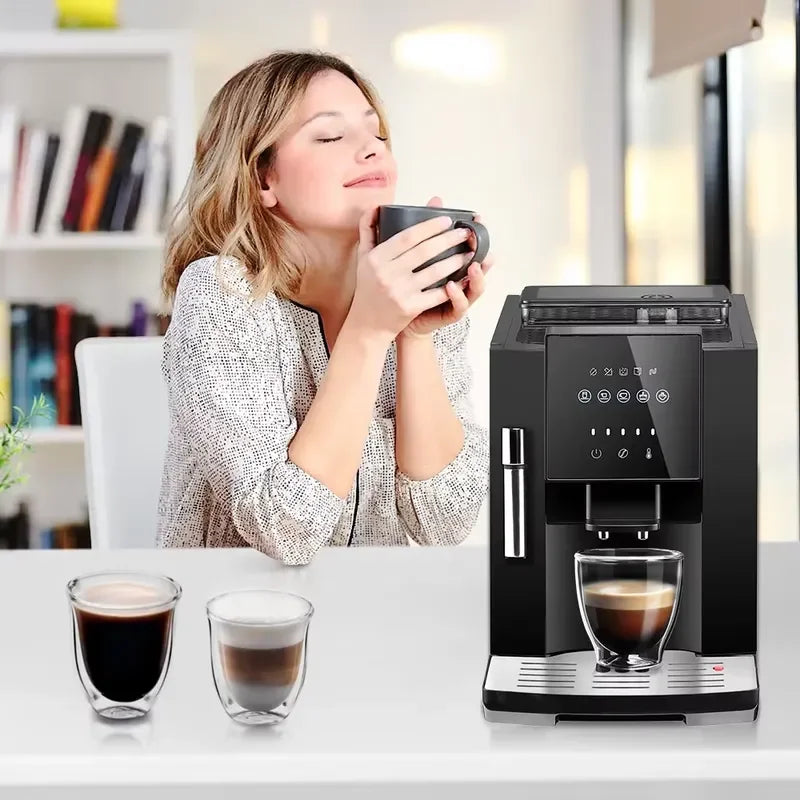 for Espresso Coffee Machine Portable Automatic Electric Maker Home Commercial Use Business Office Barista Brewing Device