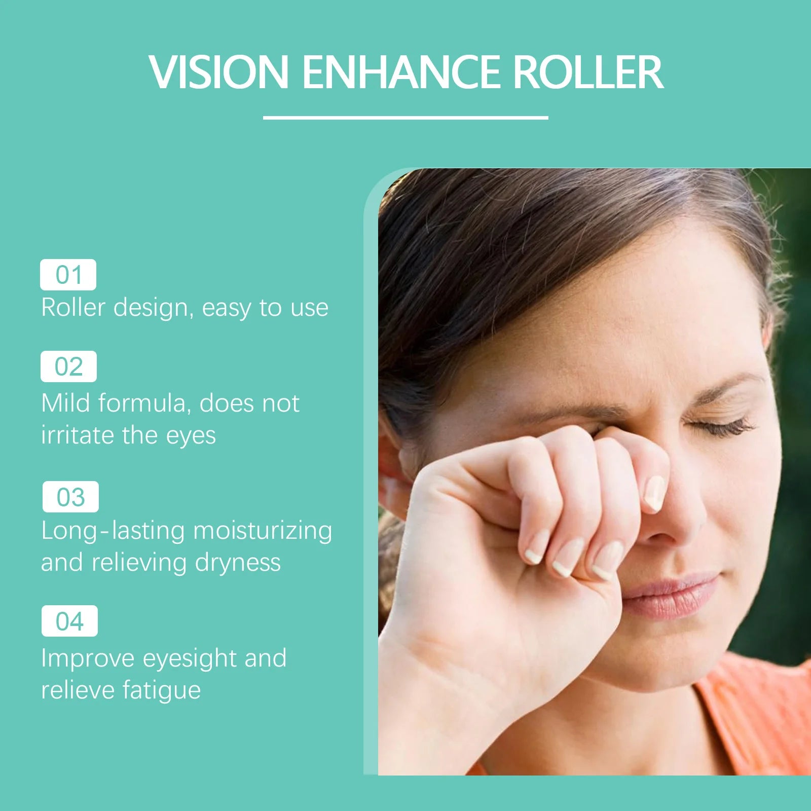 Eye Comfort Care Roller - Gentle Massage for Relieving Eye Fatigue & Discomfort, Perfect for Daily Office & Nighttime Use