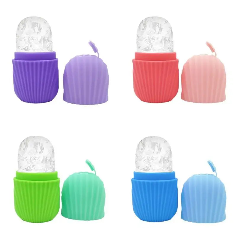 NEW Silicone Trays Facial Eye Roller Ice Ball Beauty Face Lifting Massager Contouring Reduce Acne Skin Care Tool Reusable