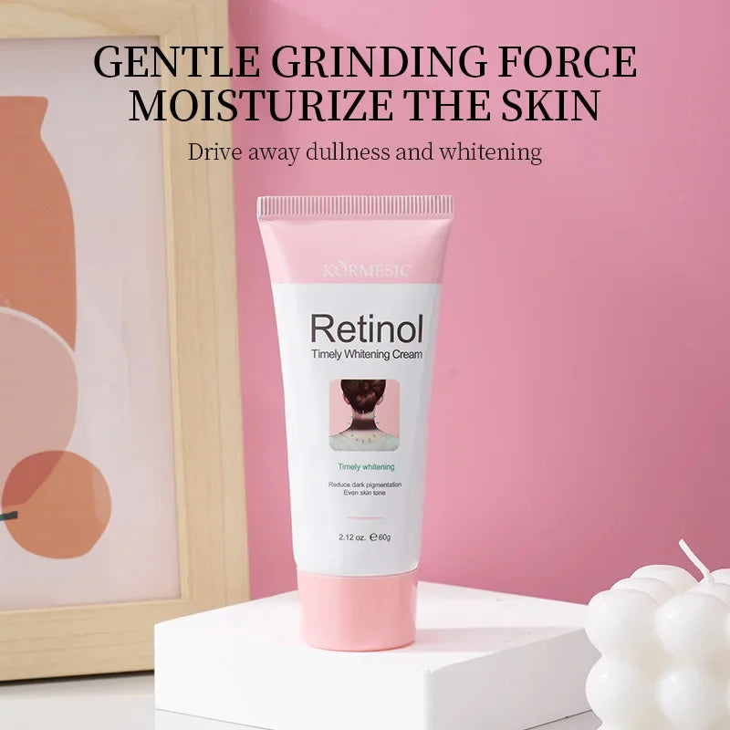 Retinol Whitening Cream Private Parts Underarm Bleaching Neck Lift  Firm Butt Knee Brighten Inner Thigh Dark Remove Melanin 60g