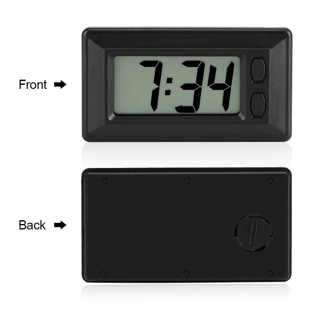 LCD Digital Clock Table Car Dashboard Desk Electronic Clock Date Time Calendar Display