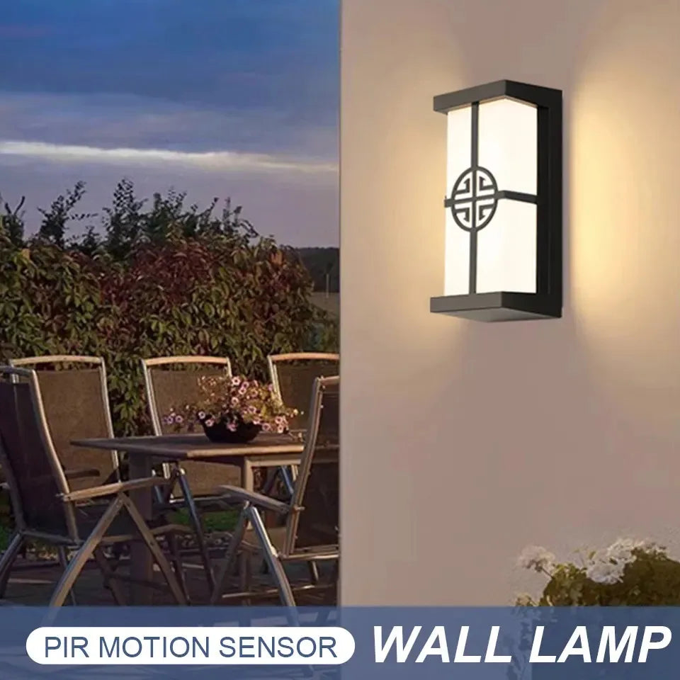 Motion Sensor LED Wall Light 16W Indoor&Outdoor Waterproof IP66 Porch Wall Lamp Home Sconce Decoration Lighting
