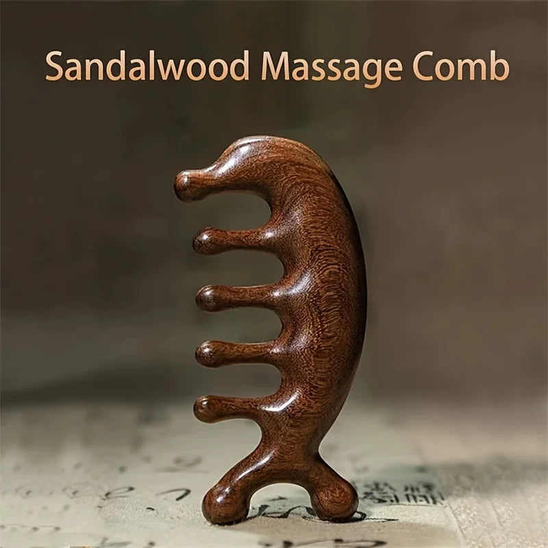 Gua Sha Massage Comb - Large-Toothed Facial Massager for Head Face Scalp and Full Body - Gua Sha Relaxation Tool