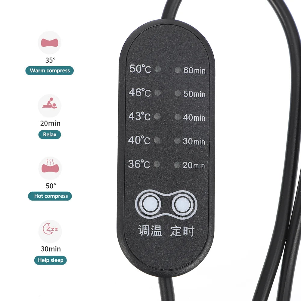 USB Heated Eye Mask Silk Sleeping Mask for Eyes Heating Eye Cover Travel Eyeshade Blindfold Warming Eye Masks