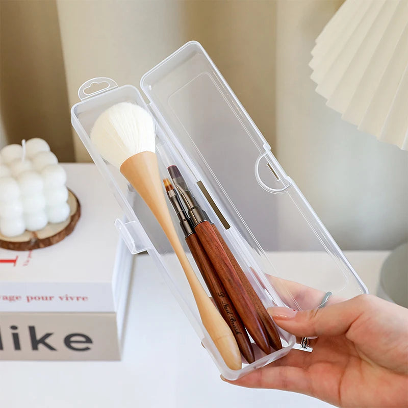 Makeup Brush Storage Box Portable Multifunctional Beauty Tools Storage Boxes Dustproof Moisture-proof Cosmetic Brushes Box