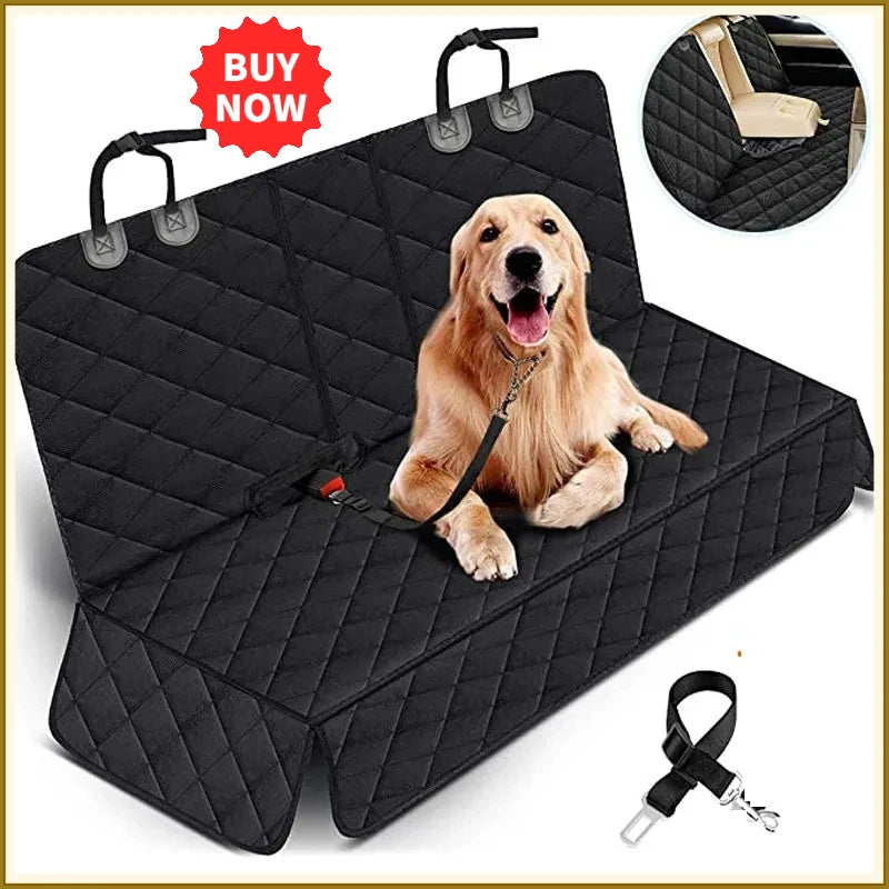 Car Dog Seat Cover For Back Seat Waterproof Auto Rear Pet Seat Protector Mat Nonslip Universal Safety Carrier For Outing Dogs