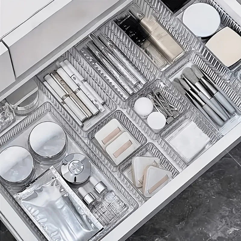 5 PCS Cosmetics Storage Box Built-In Drawer Organize Box the Table Suitable for Beauty Office Stationery Miscellaneous Storage