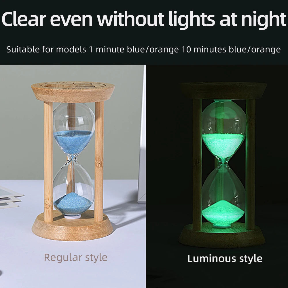 1PCS 3/5/10/15/30 Minutes Wooden Hourglass Timer Home Living Room Desktop Decoration Children Birthday Gift Portable Sand Clock