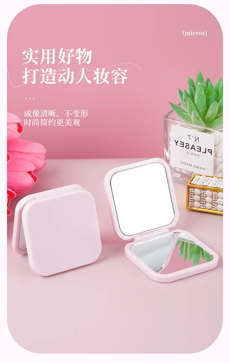 Round Mini Makeup Mirror Dustproof Small Makeup Mirror Gift For Birthday