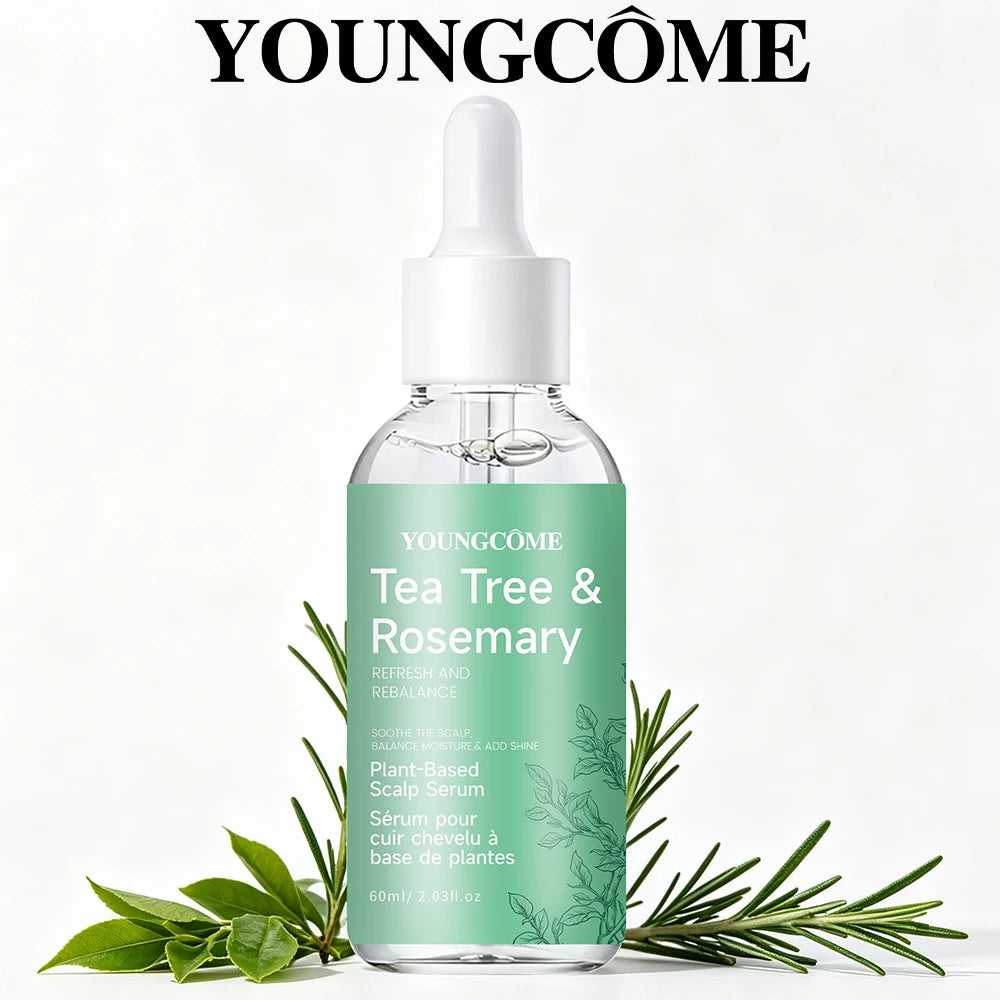 Scalp Serum Hair Care Tea Tree & Rosemary Plant-Based Scalp Serum, Refresh & Rebalance, Soothe Scalp, Balance Moisture