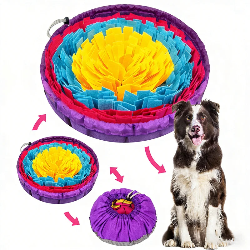 Pet Snuffle Mat Indoor Dog Training Snuff Mat for Cats Dogs Stress Relief and Slow Feeding Mat Washable Dog Toy Pet Supplies