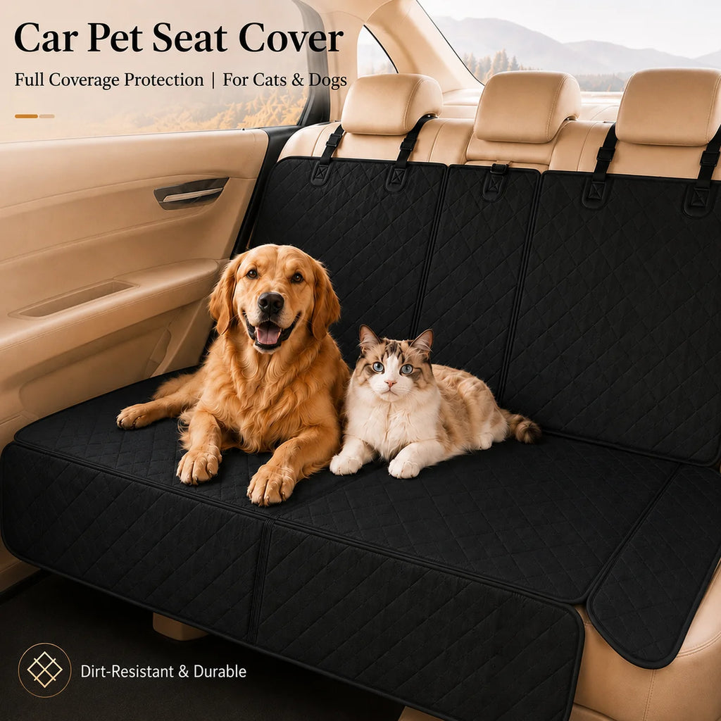Pet Car Seat Cover for Dogs Cats Front Seat Rear Bench Waterproof Scratchproof Dirtproof Non Slip Protector Mat Auto Accessorie