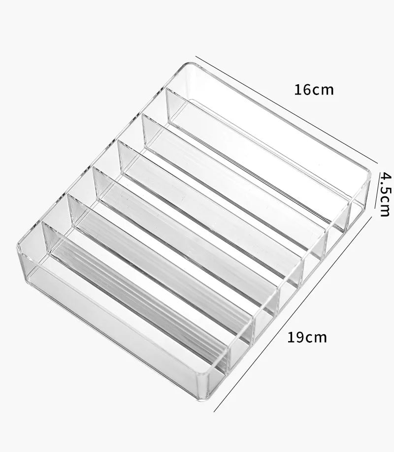 7 Grids Makeup Organizer Tray Storage for Eyeshadow Palette Lipstick Makeup Organizer for Drawer Countertop Cosmetics Storage
