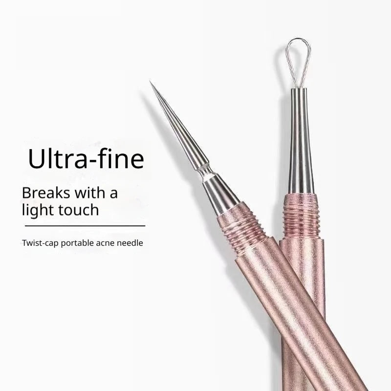 Blackhead Remover Acne Tool Stainless Steel Pore CLeaner Needles Fine Tips Effortlessly Remove Blackhead Face Deep Cleaning Tool